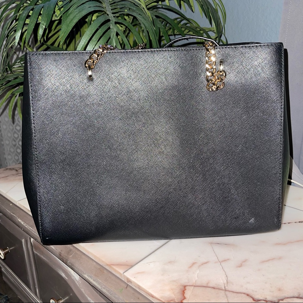 Michael Kors Teagan Black Large Tote - Picture 4 of 10
